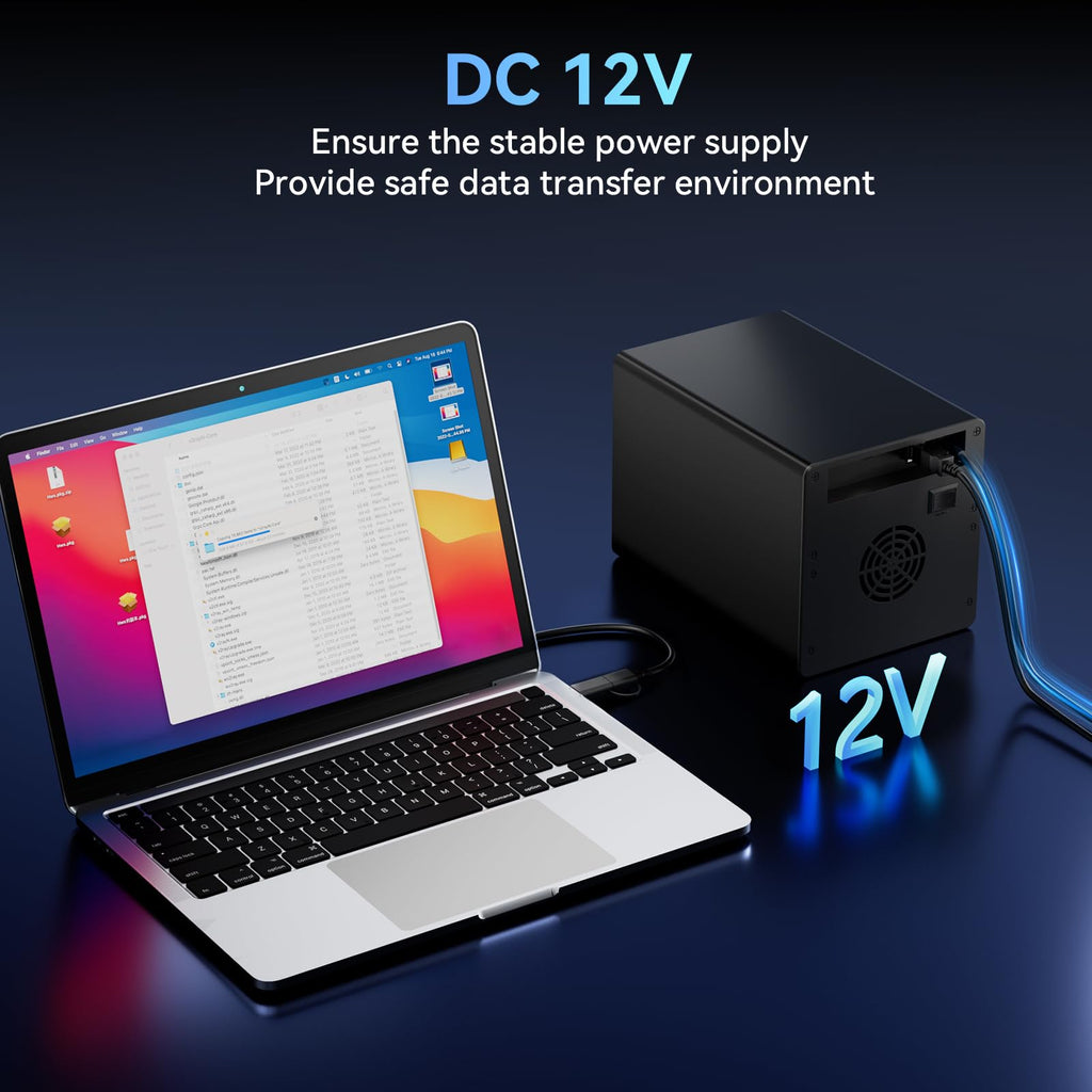 4 Bay Hard Drive Enclosure with Cooling Fan F63243