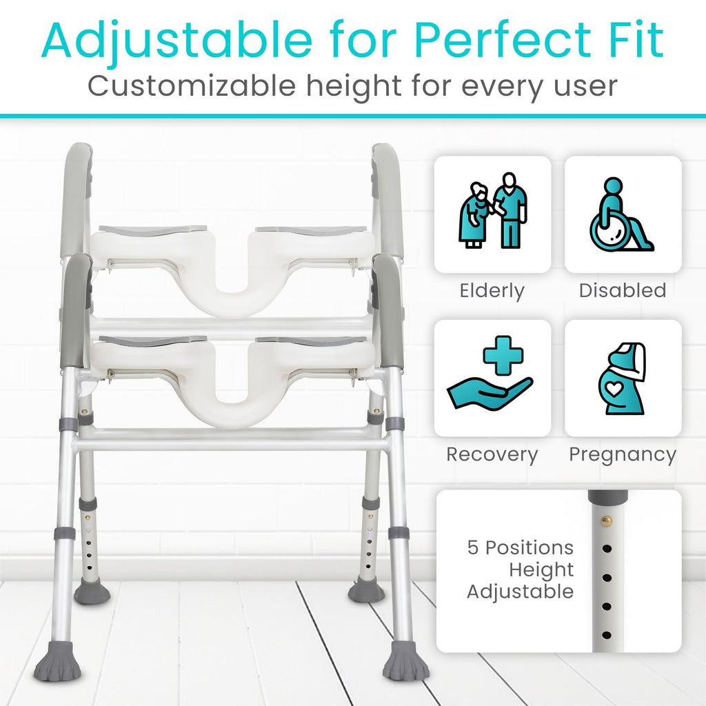 U-Shaped Shower Chair with Arms K667
