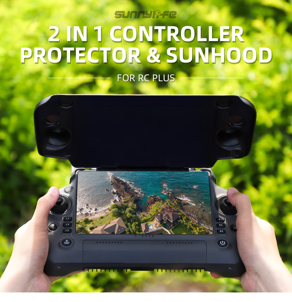 Remote Controller LCD Screen Protect Cover & Sun Hood U4298