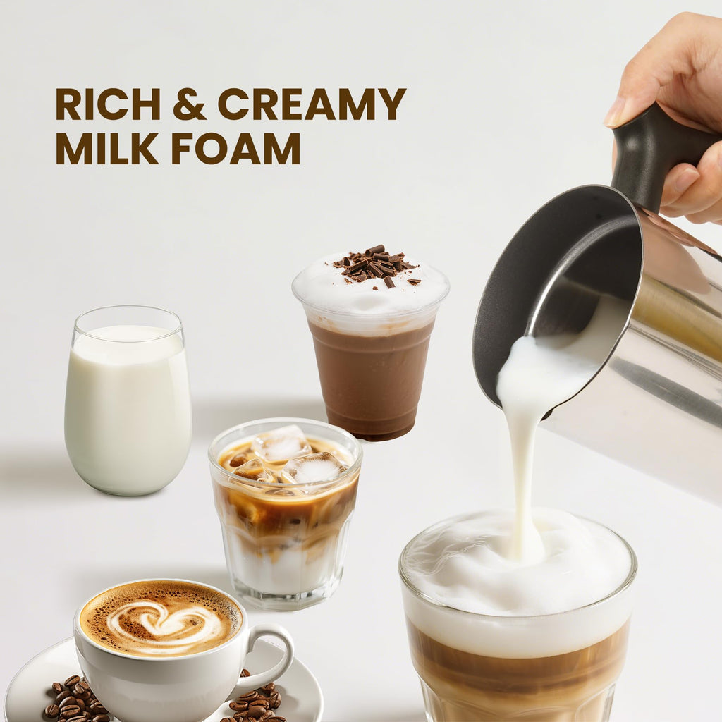 Electric Milk Frother 4-in-1 Foam Maker 10.6 oz C885522