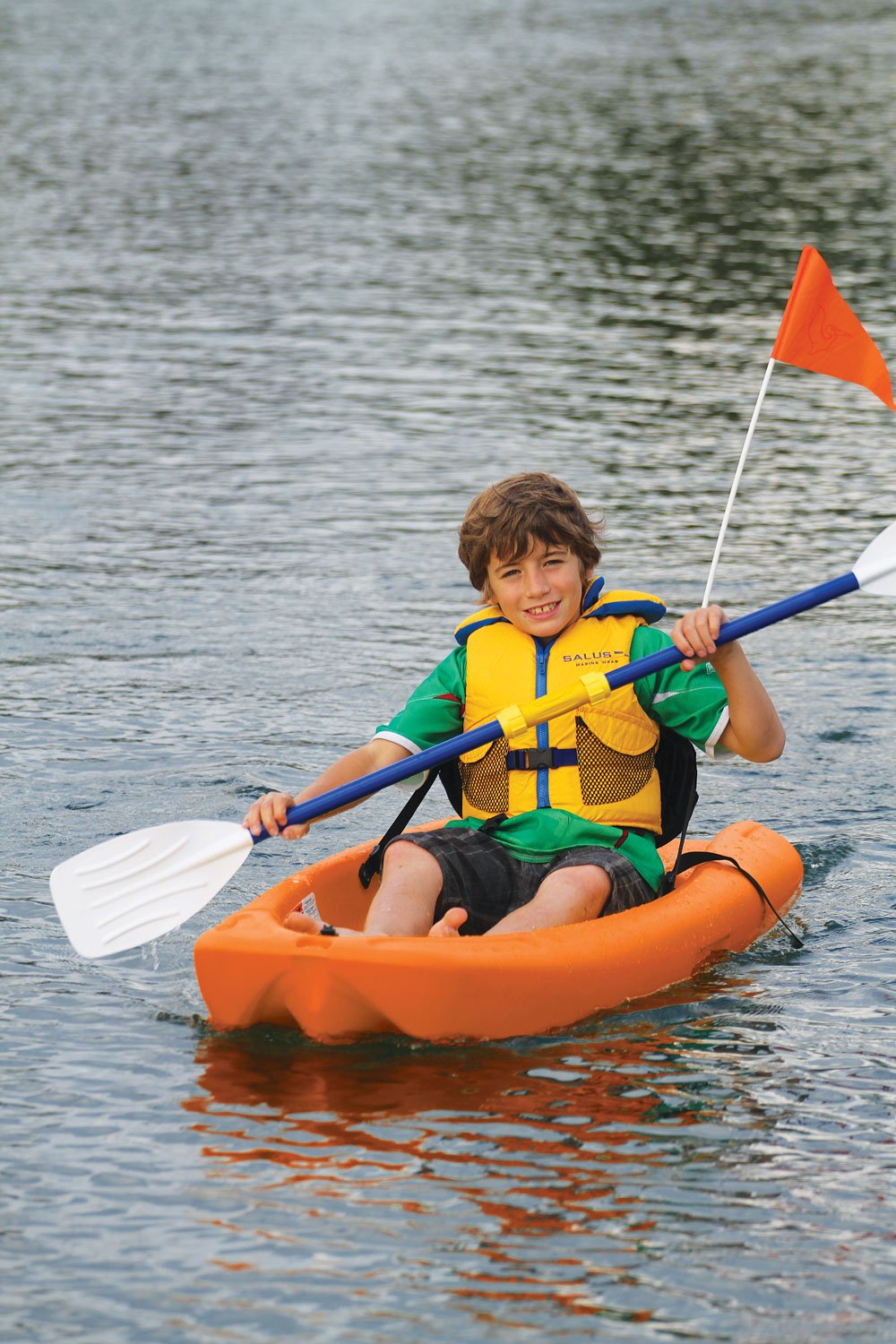 Blue & White Kids Kayak Paddle 152 cm Z9689