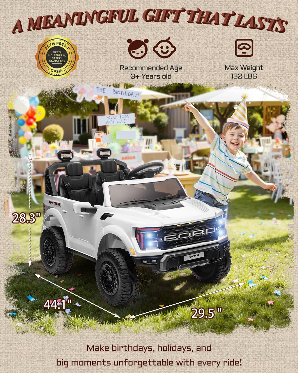 24V 2 Seater Kids Ride On Truck with Remote Control W1261