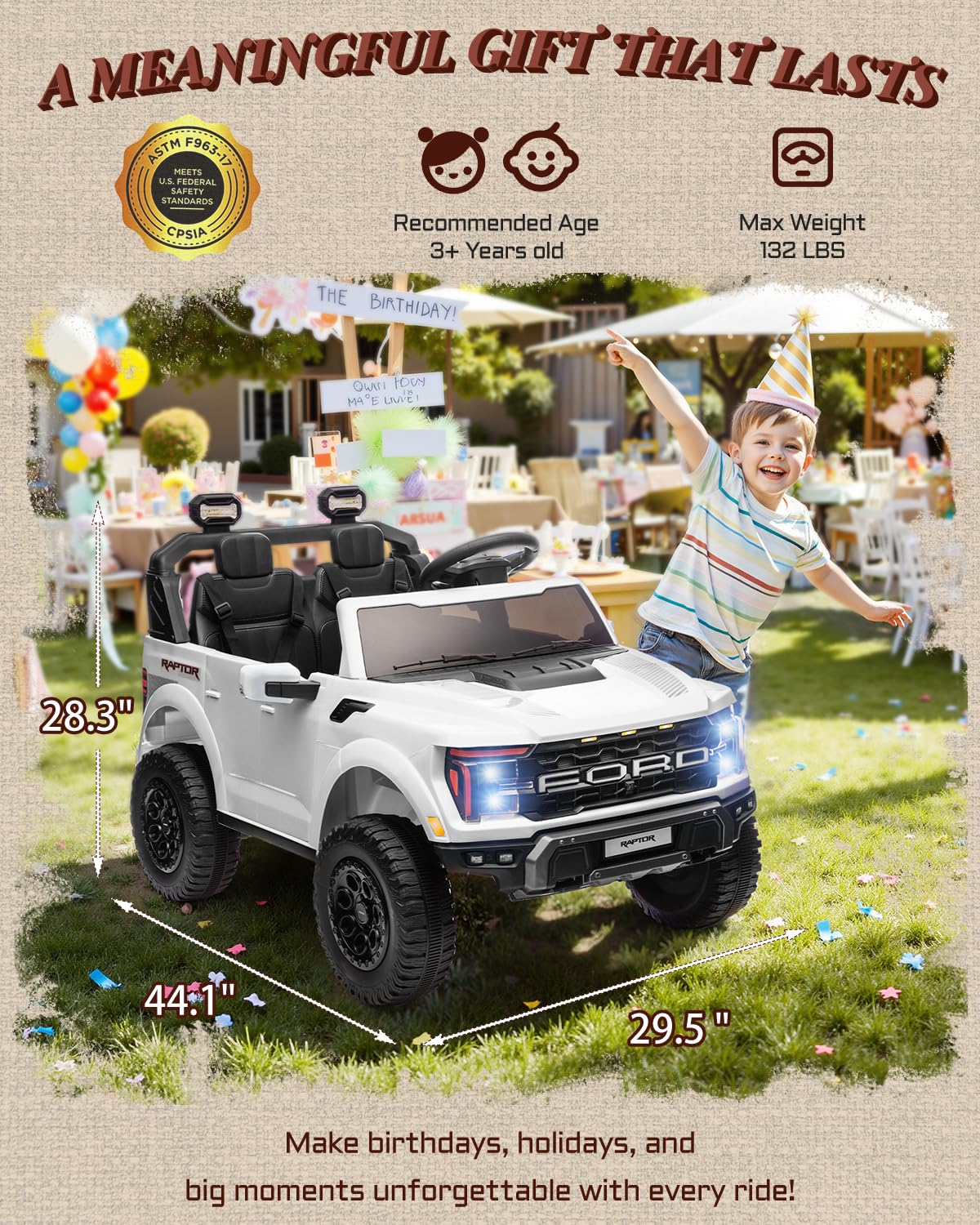 24V 2 Seater Kids Ride On Truck with Remote Control W1261