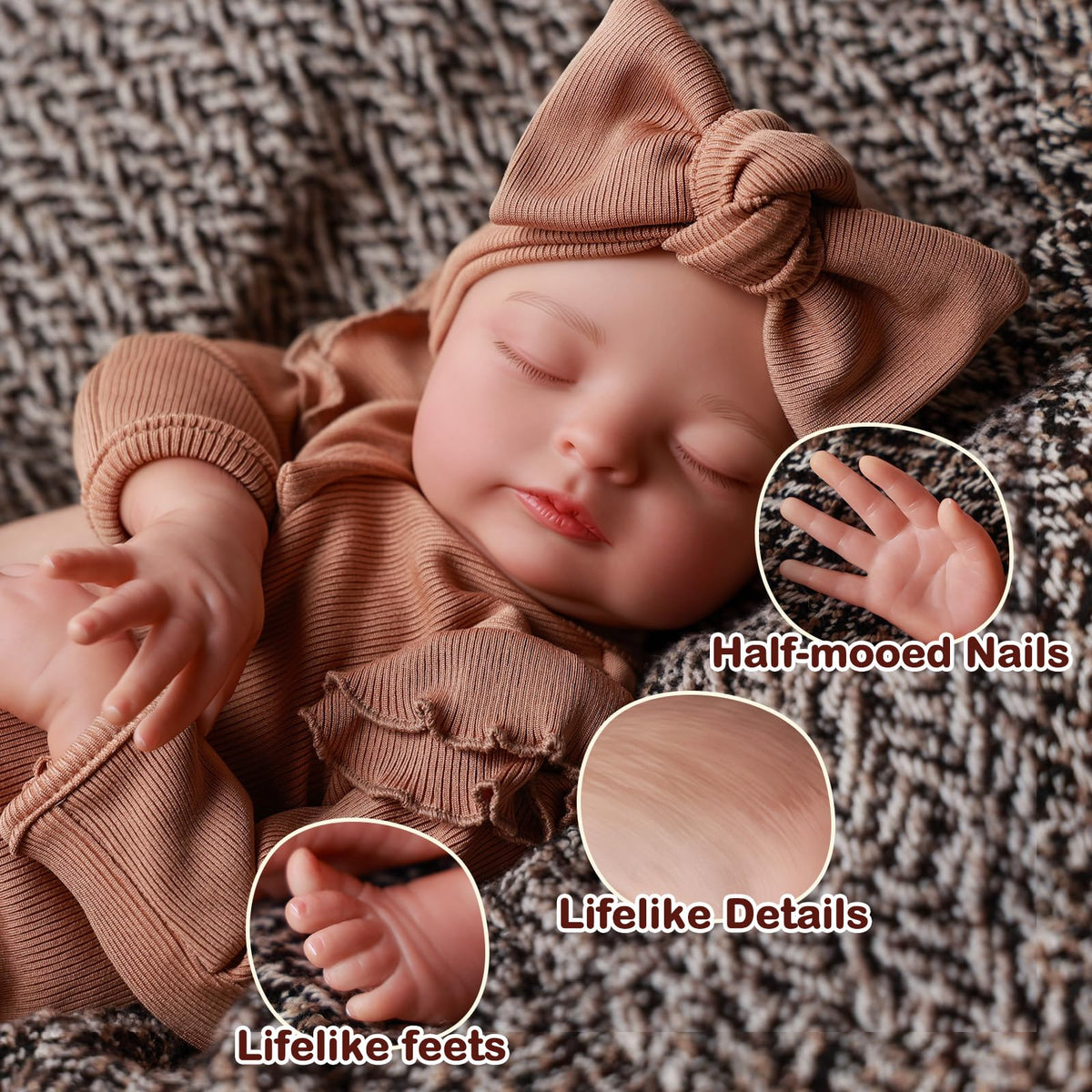 20 Inches Realistic Reborn Baby Dolls Girl U19199