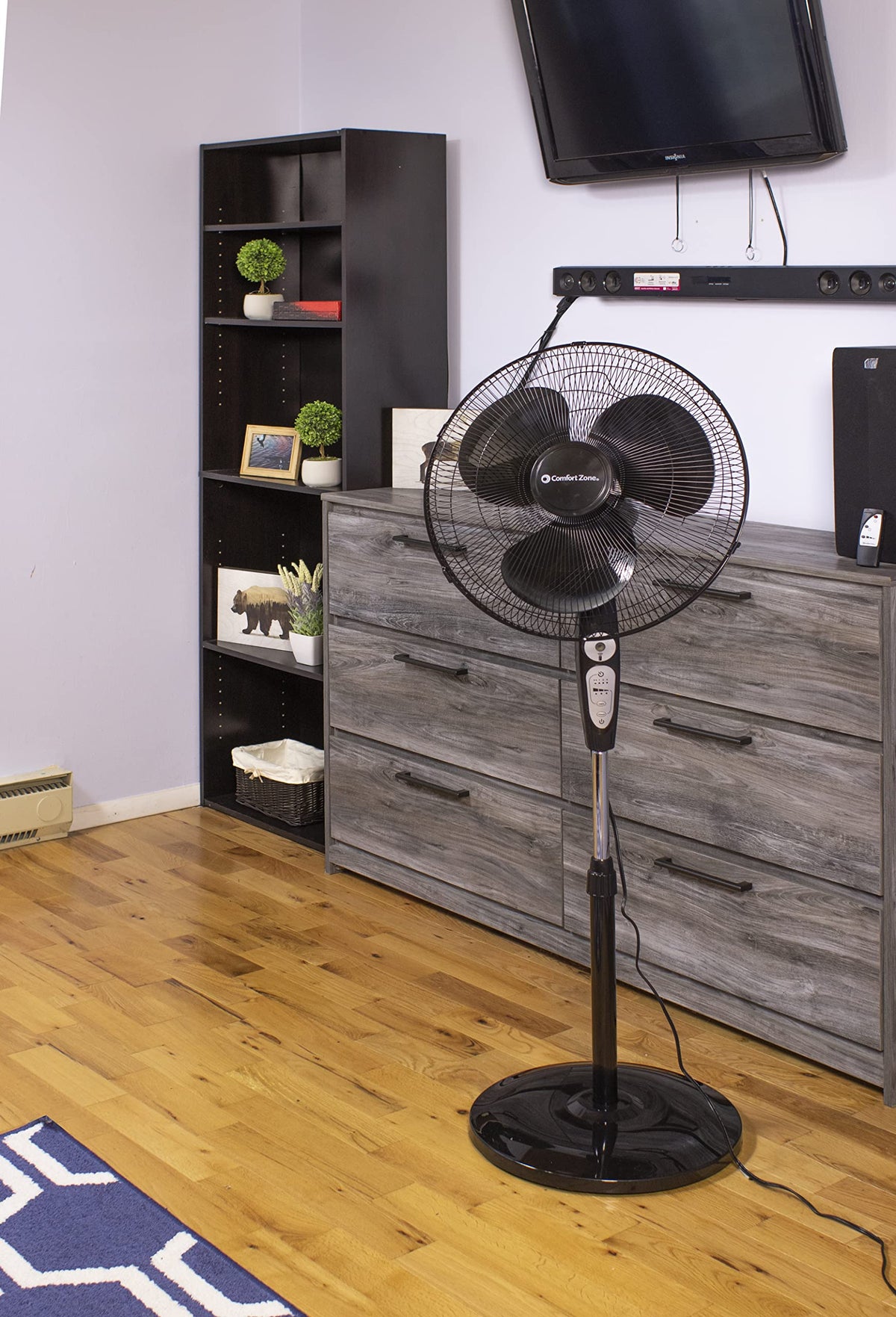 18 inch 3 Speed Oscillating Pedestal Fan with Remote Control G332