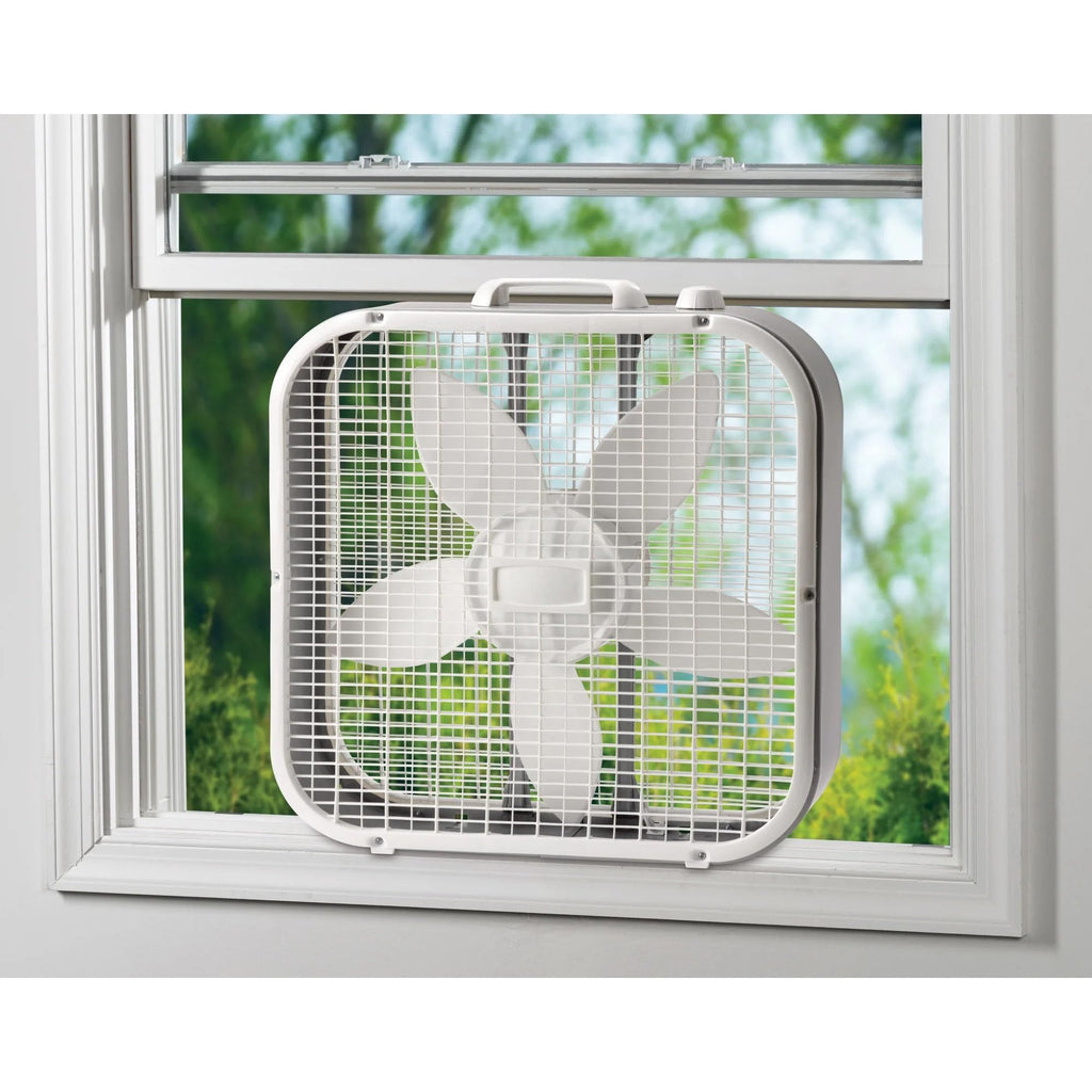 20" Classic Box Fan, 3 Speeds, White A399
