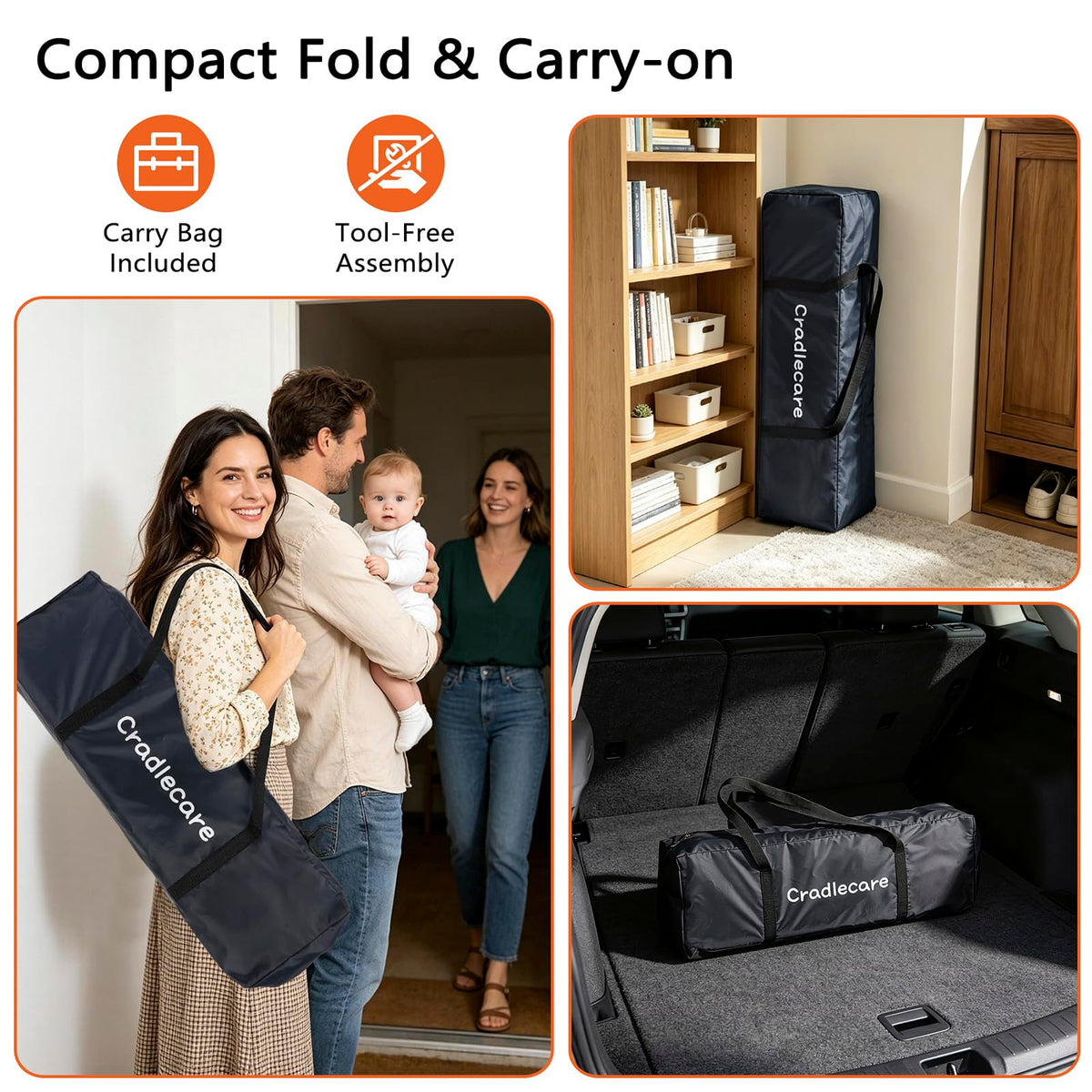 3-in-1 Pack and Play Playard with Bassinet & Changing Table I9009