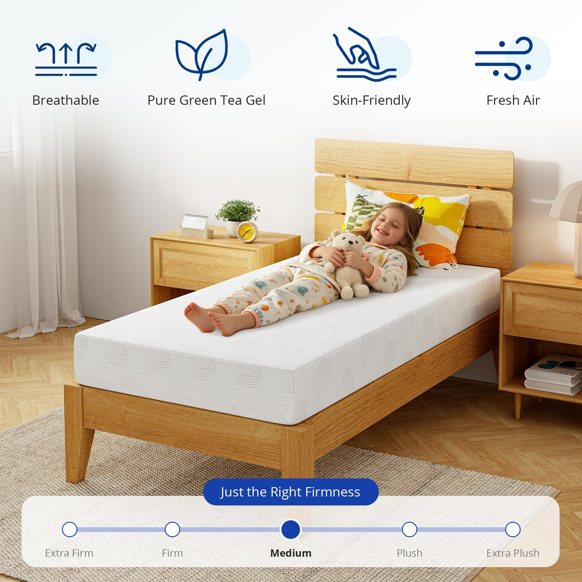 5 Inch Cooling Gel Memory Foam Twin Mattress J945120