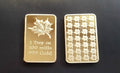 1 Oz Gold Layered Steel Bar T11050