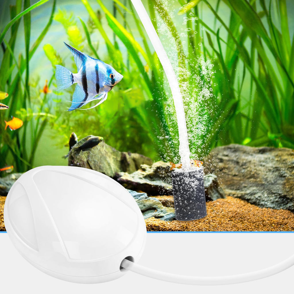 Aquarium Air Pump with Stones, Airline Tubing, Check Valves S802851