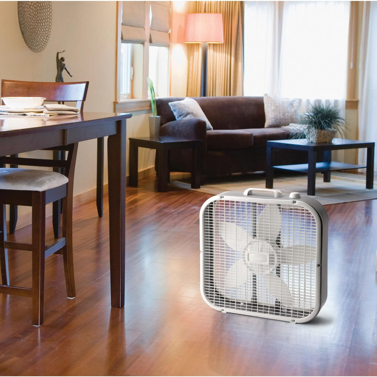20" Classic Box Fan, 3 Speeds, White A399