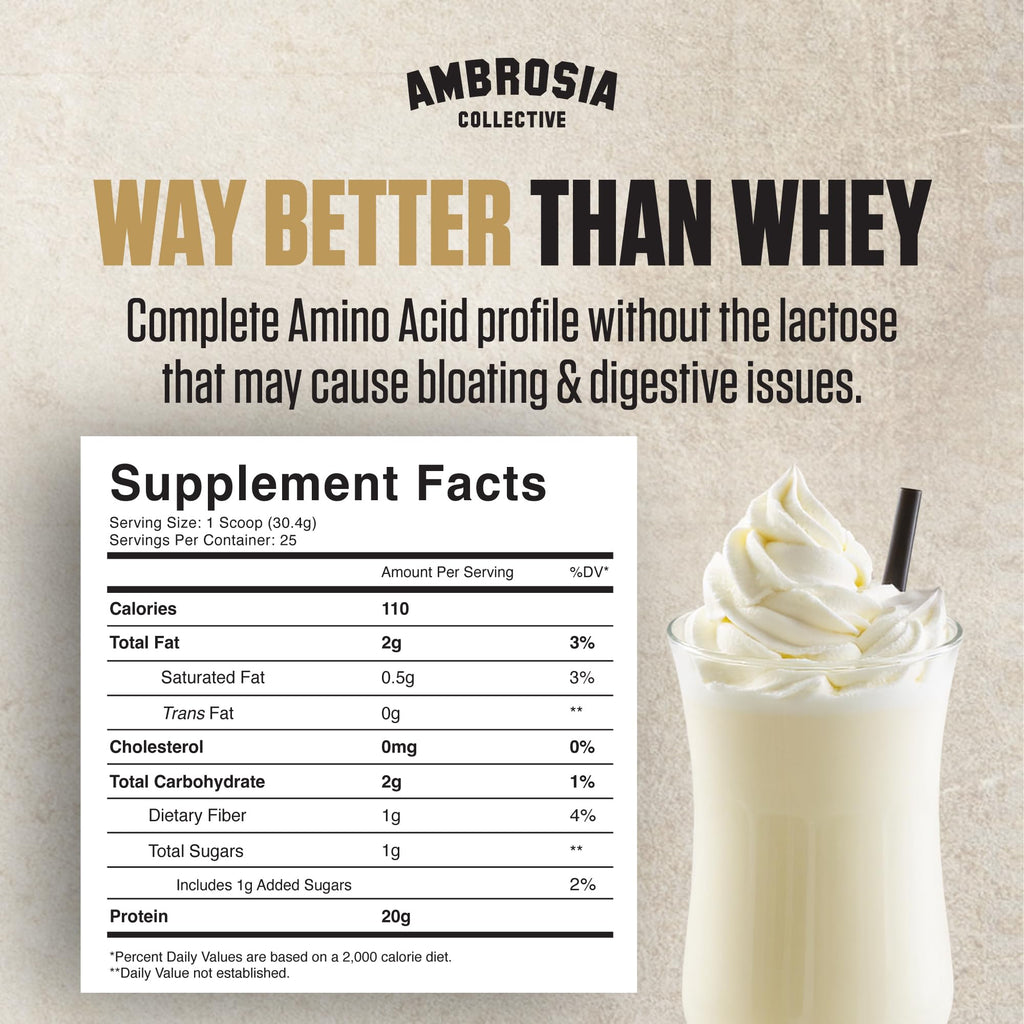 Plant Based Vegan Pea Protein Powder 20g Vanilla Z484678