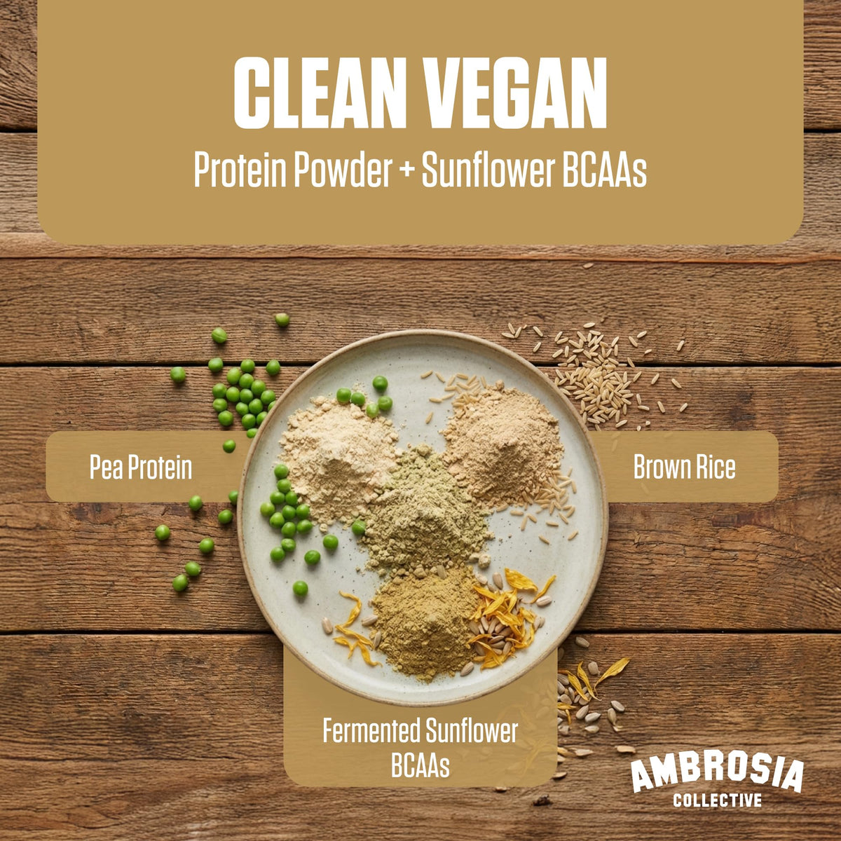 Plant Based Vegan Pea Protein Powder 20g Vanilla Z484678