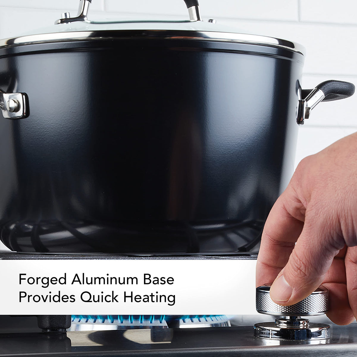 Hard Anodized Nonstick 8-Quart Stock Pot with Lid D780