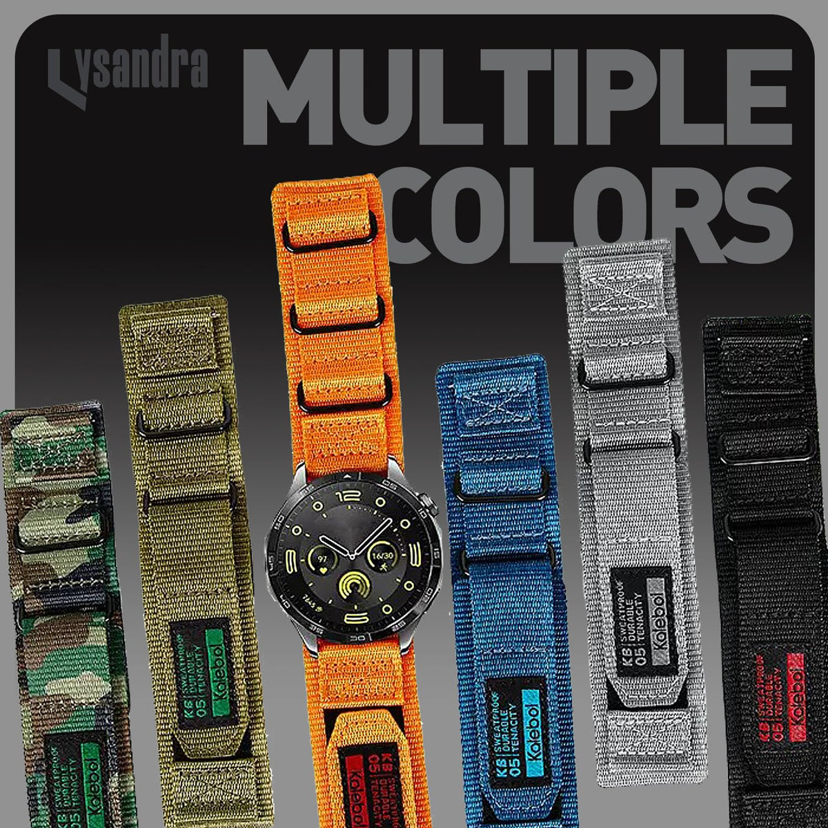 Nylon Sports Strap with Woven Design U6492