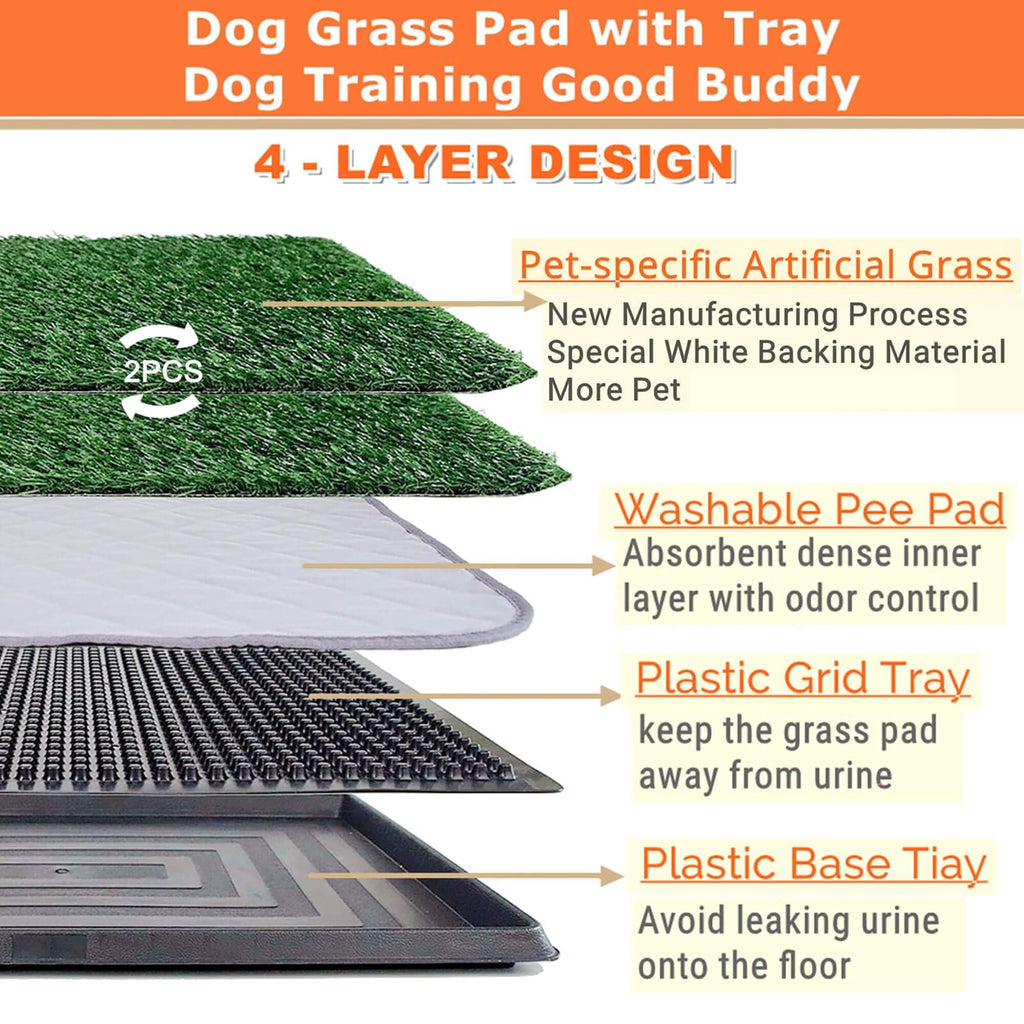 Artificial Turf Dog Grass Pad with Tray 30"X20" C119687