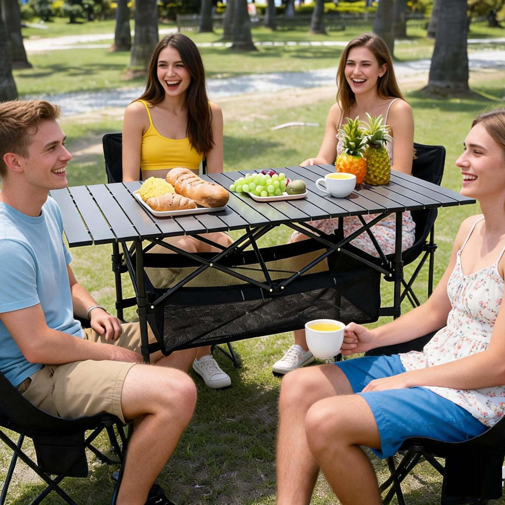 Large Folding Camping Table Adjustable Height M183634
