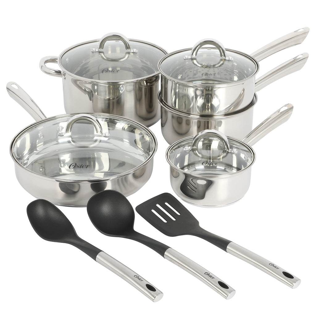 12-Piece Stainless Steel Non-Stick Cookware Set C94747