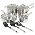 12-Piece Stainless Steel Non-Stick Cookware Set C94747