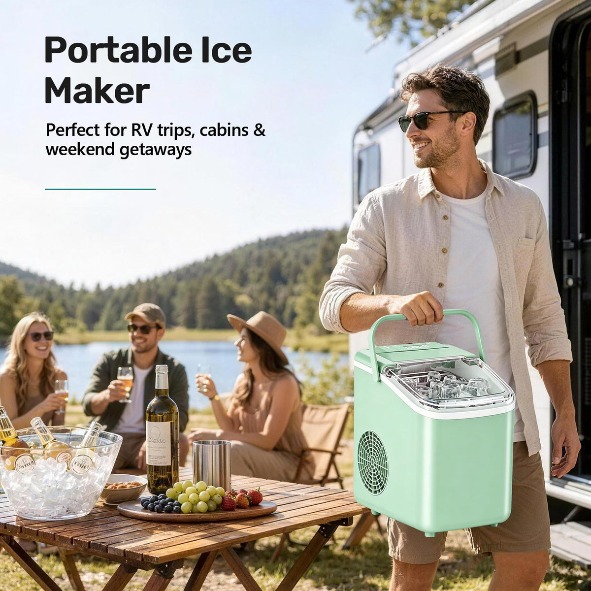 Countertop Ice Maker with Self-Cleaning I98250