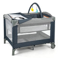 3-in-1 Pack and Play Playard with Bassinet & Changing Table I9009