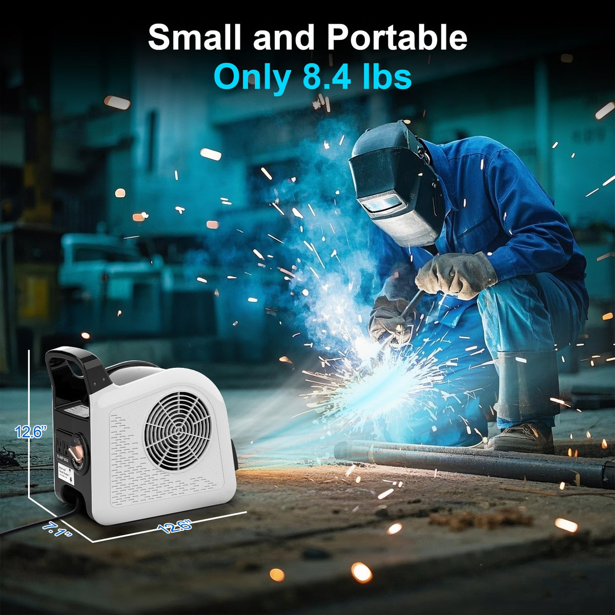 3 Speeds Portable Utility Air Mover Blower Fan L492689