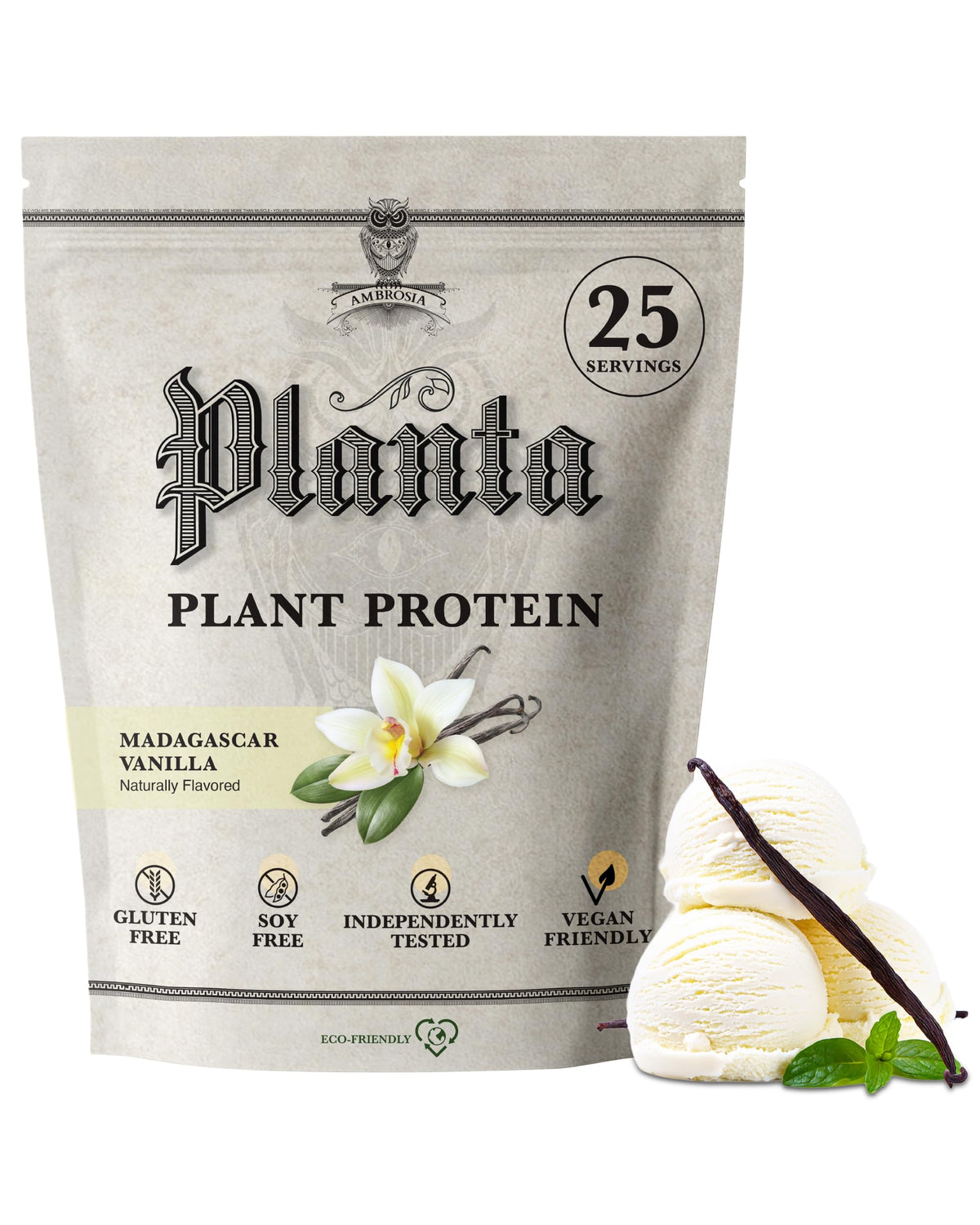 Plant Based Vegan Pea Protein Powder 20g Vanilla Z484678