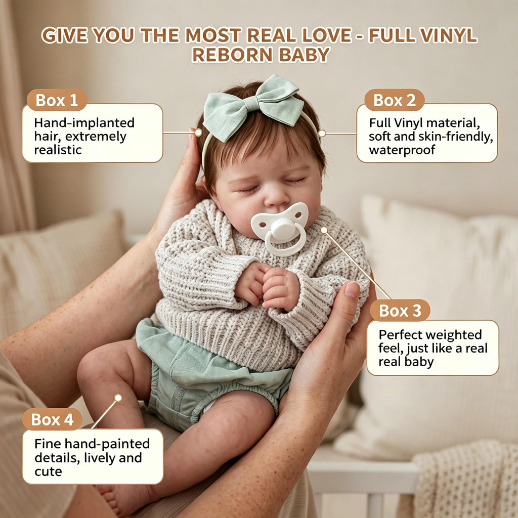 20 Inch Full Vinyl Realistic Reborn Baby Doll M97224