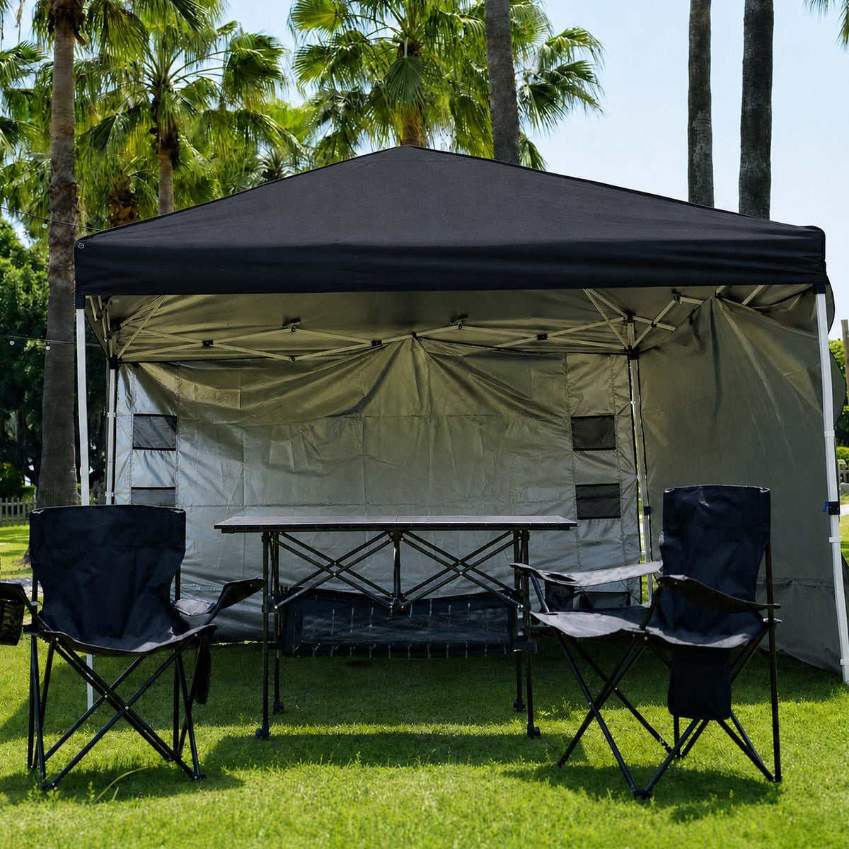 Large Folding Camping Table Adjustable Height M183634