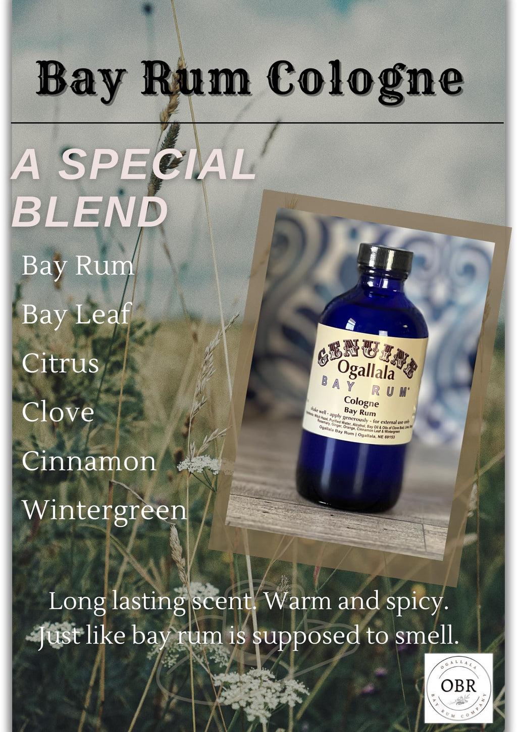 Bay Rum Cologne 8 oz M2829