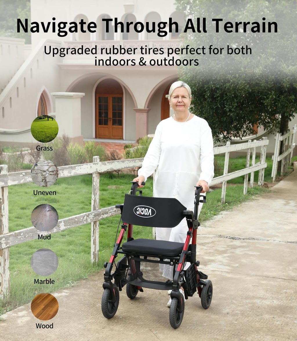2 in 1 Walker Wheelchair Combo Z348