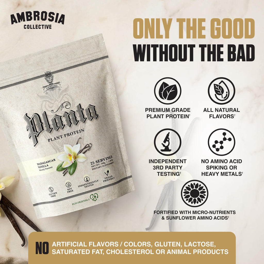 Plant Based Vegan Pea Protein Powder 20g Vanilla Z484678