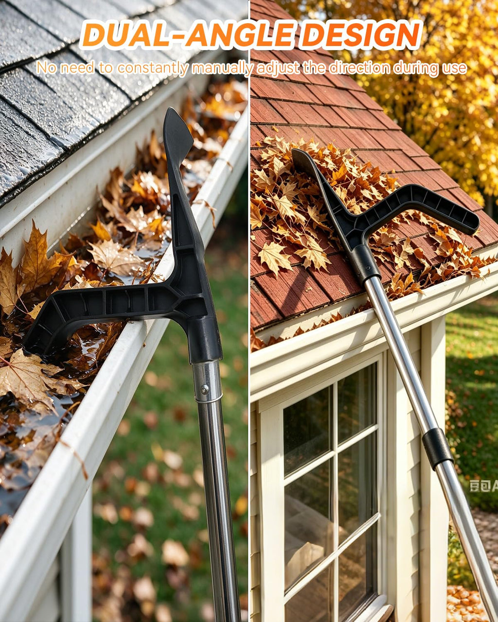 13FT Adjustable Gutter Cleaning Tool Kit with Brush Head Z72090