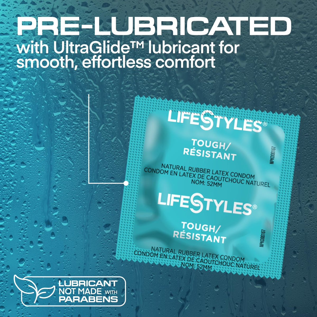 Natural Rubber Lubricated Condoms 48 Count K1556