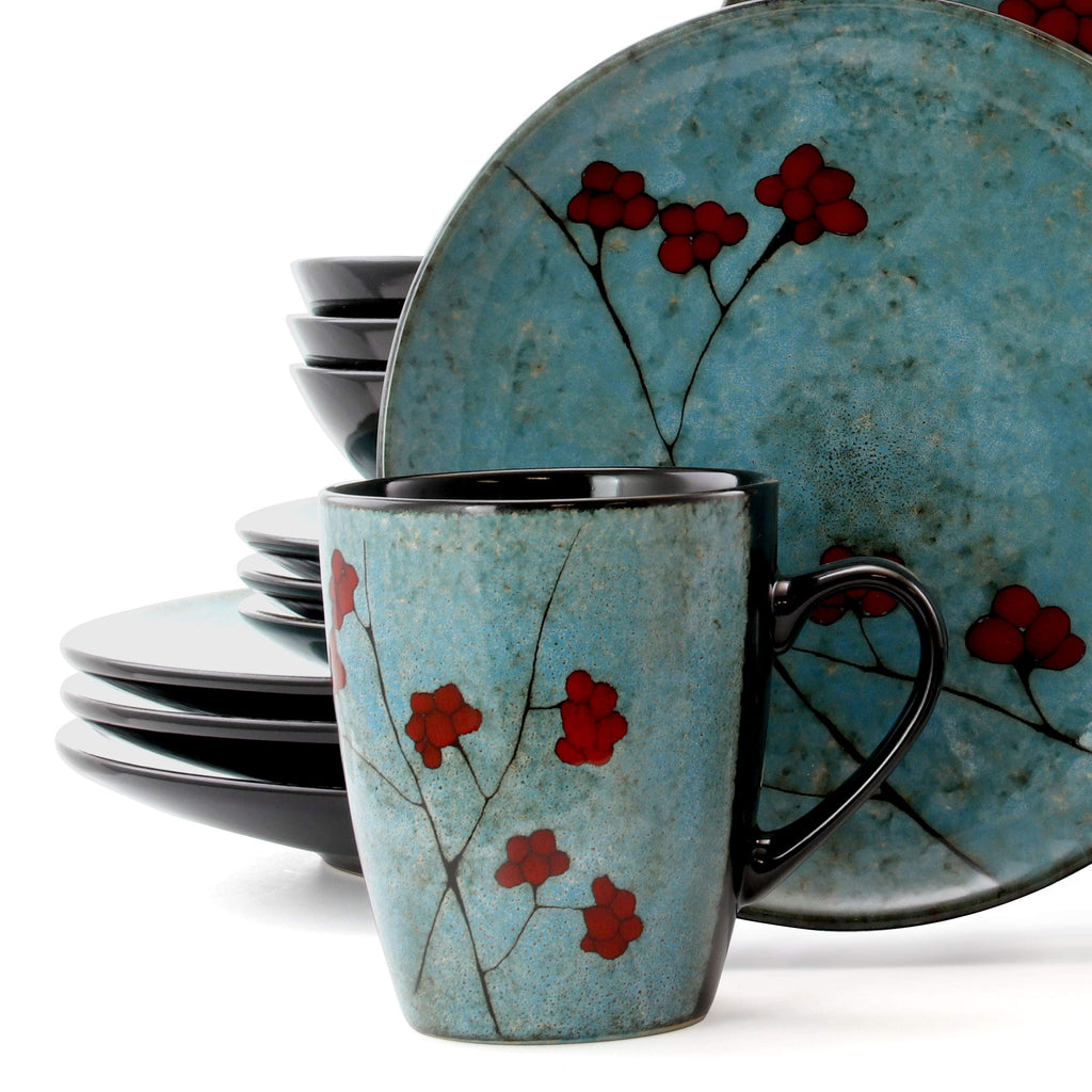 16 Piece Dinnerware Set in Blue M21328