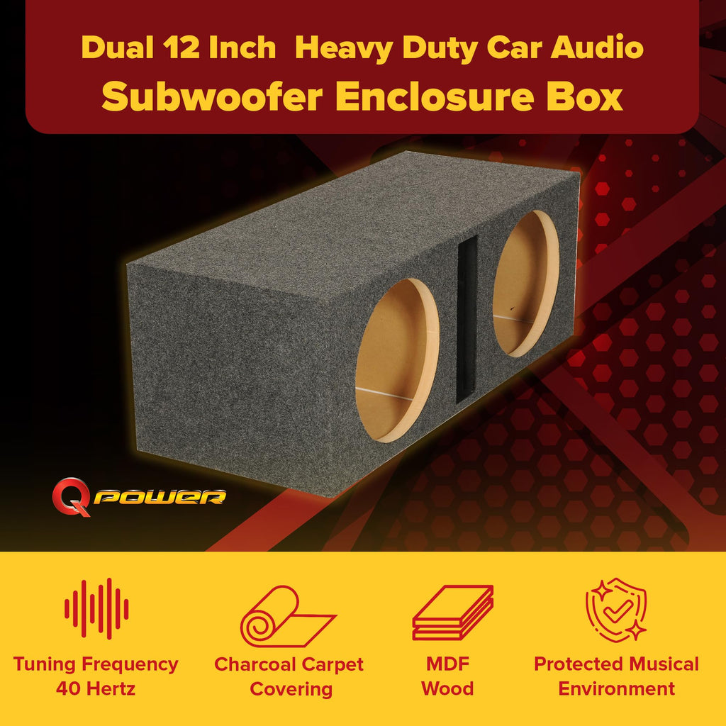 Dual 12" Car Audio Subwoofer Box S848328