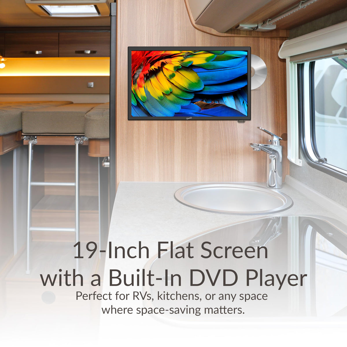 19-Inch LED HDTV with Built-in DVD Player H802