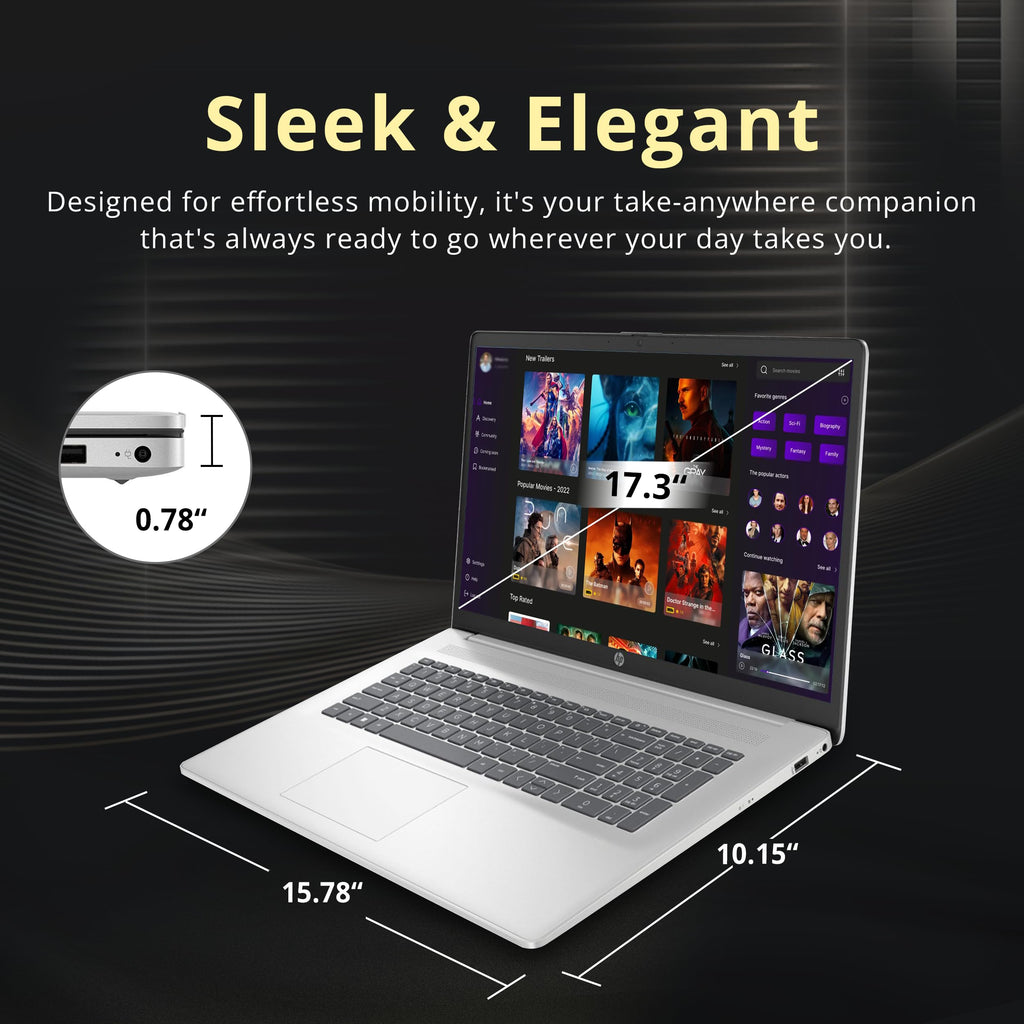 17.3" HD+ Touchscreen Laptop, AMD Ryzen 5, 16GB RAM, 1.5TB Storage, Silver G8576