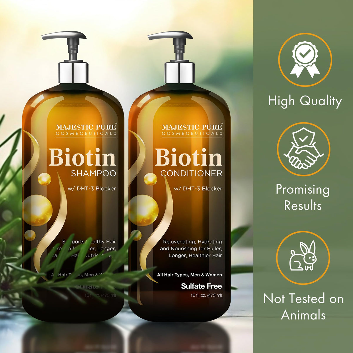 Biotin Shampoo and Conditioner Set 2x16 Fl oz A5422