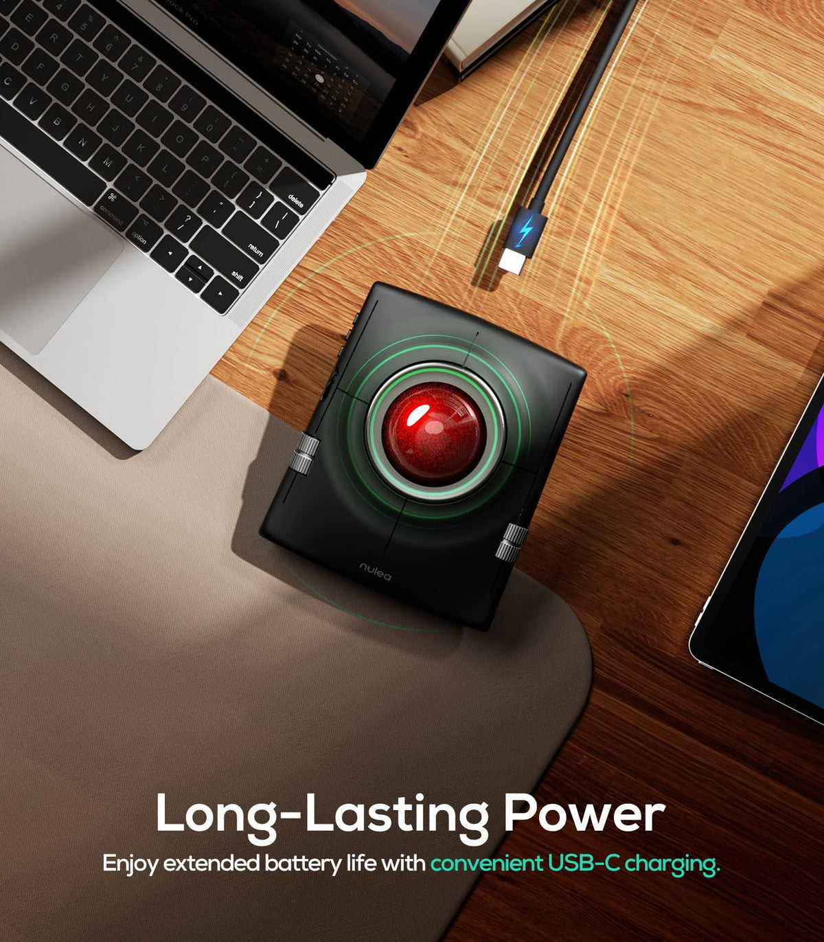 Wireless Ergonomic Trackball Mouse W1475