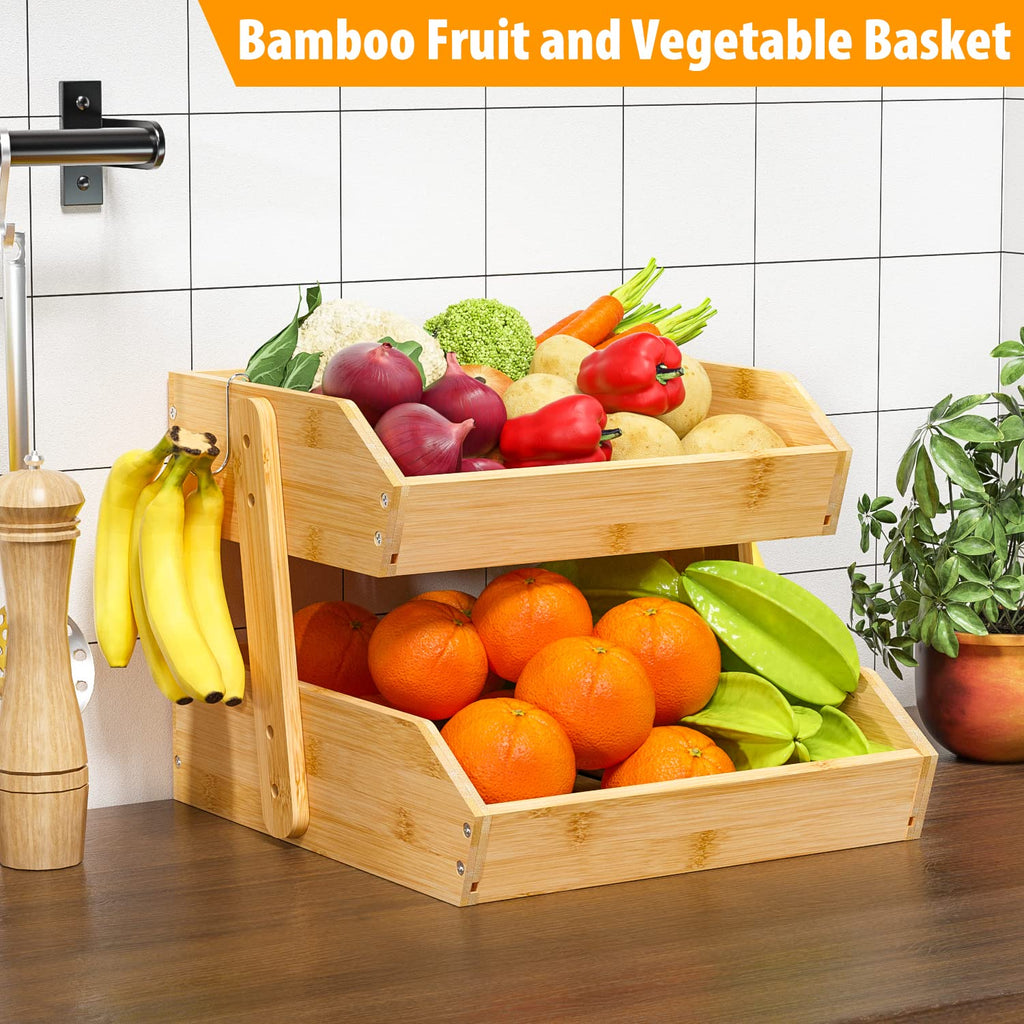 Bamboo Fruit Basket H26376
