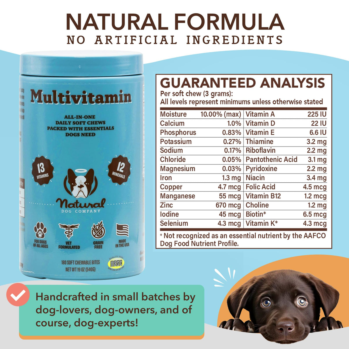 25-in-1 Multivitamin for Dogs 180 Count H5252