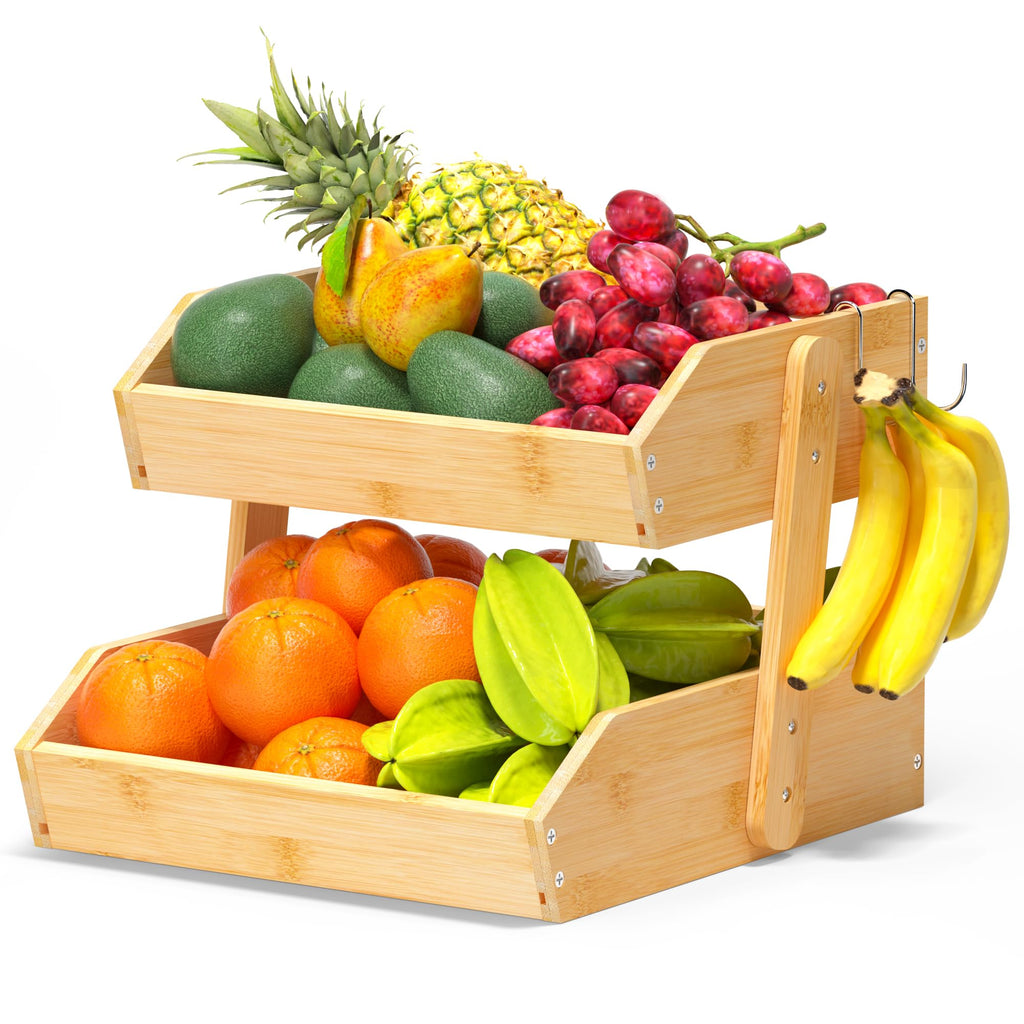 Bamboo Fruit Basket H26376