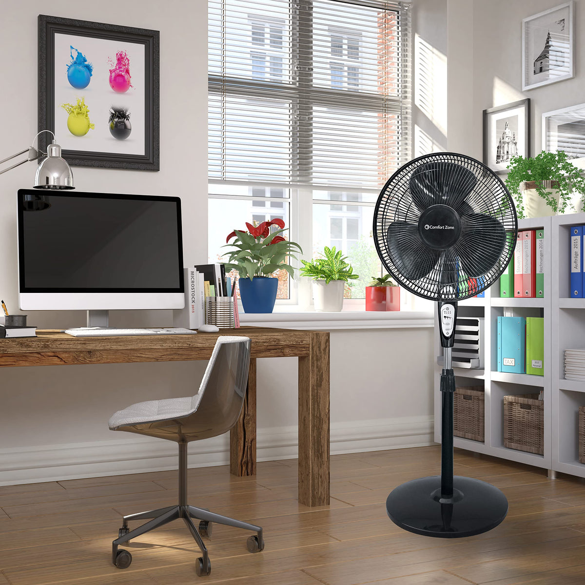 18 inch 3 Speed Oscillating Pedestal Fan with Remote Control G332