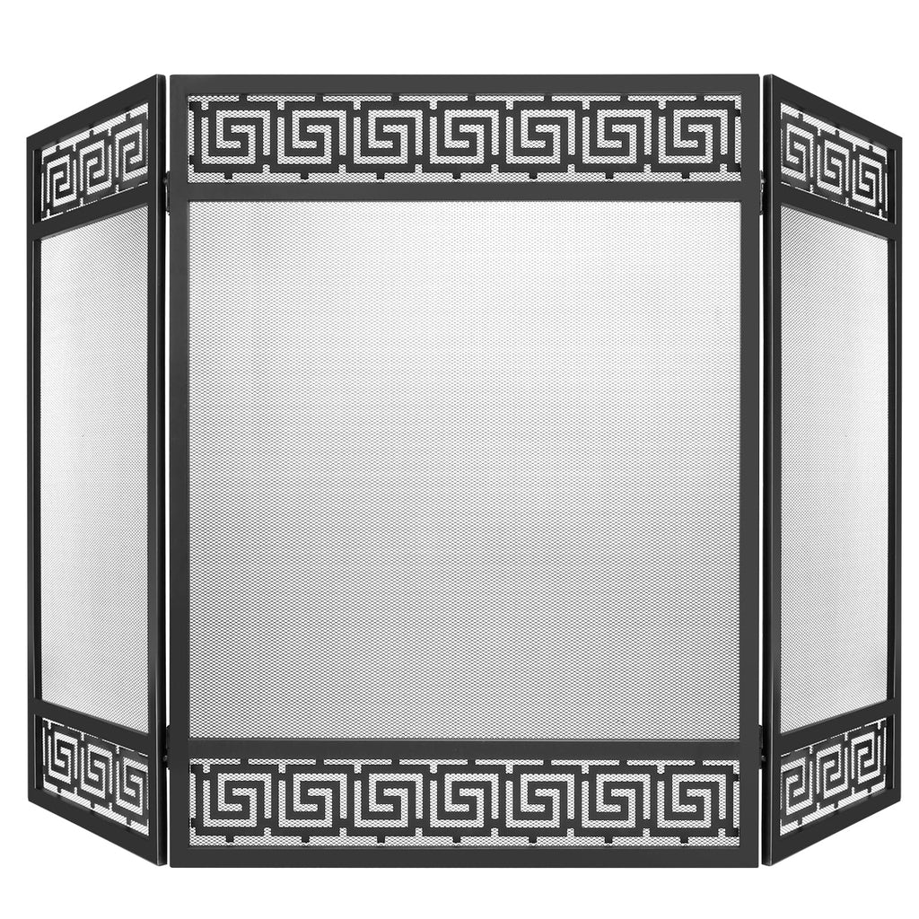 50"x32" 3 Panel Steel Fireplace Screen B5960