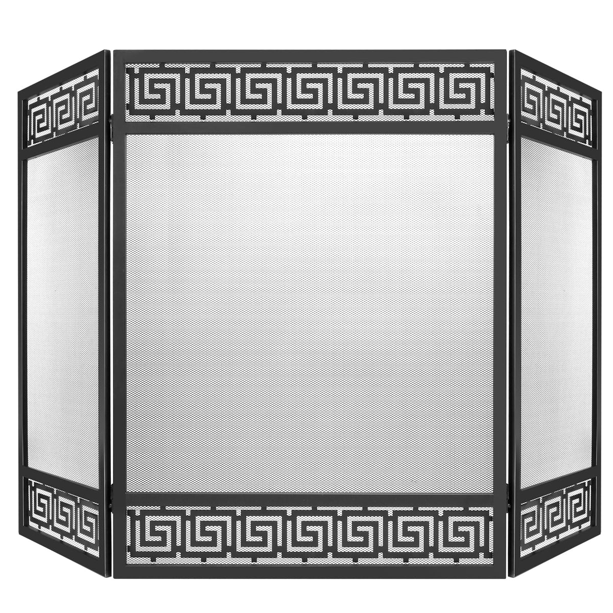 50"x32" 3 Panel Steel Fireplace Screen B5960